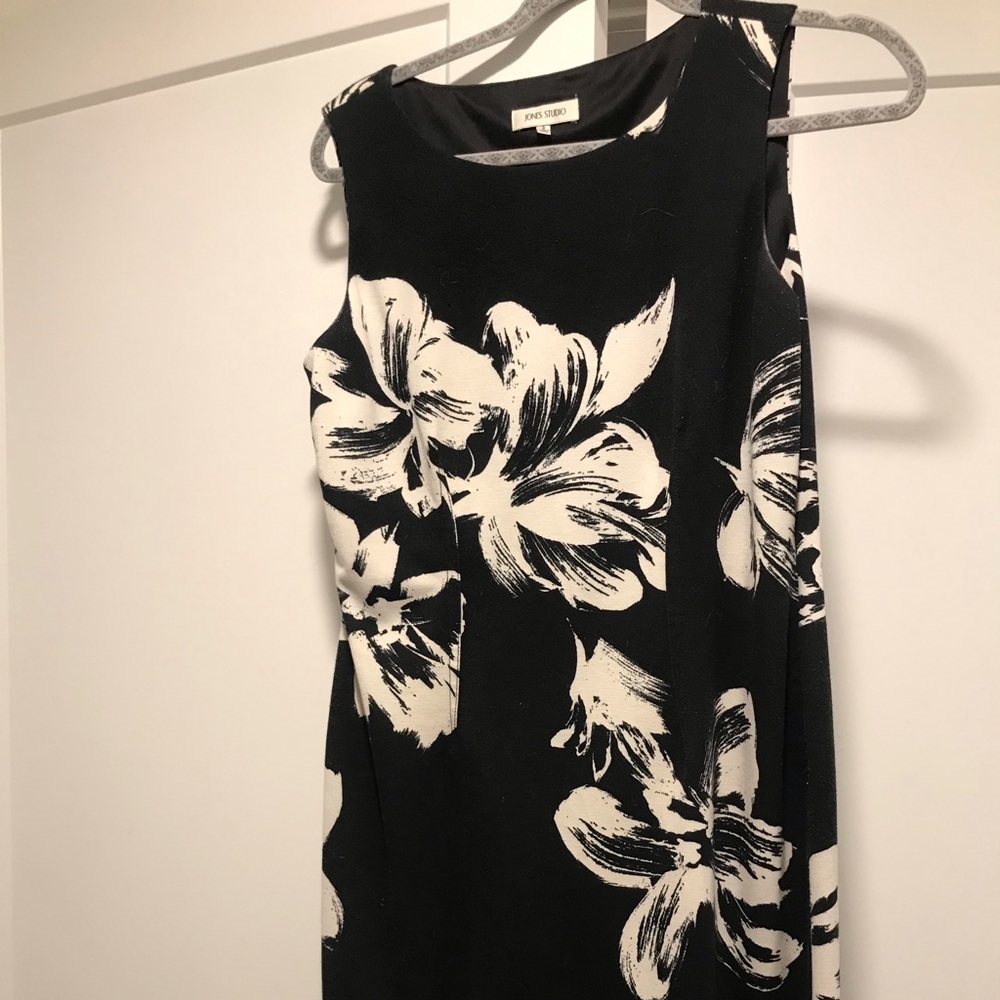 Black and White Floral Dress